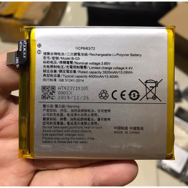 Baterai Battery Oppo BLP619 A39/A57 Ori 100%