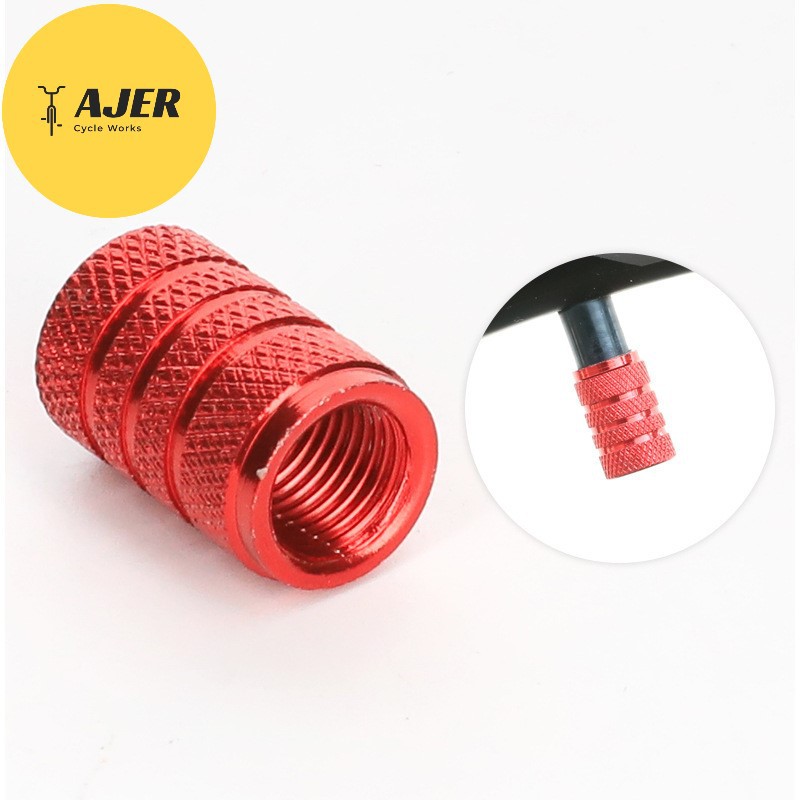 Tutup pentil ban motor mobil sepeda Schrader American Valve AV aluminium Alloy