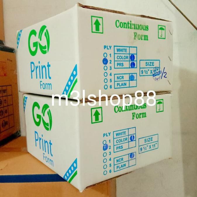 

Kertas komputer /continuous form /kertas print 2 ply merk Go Print - full tidak prs
