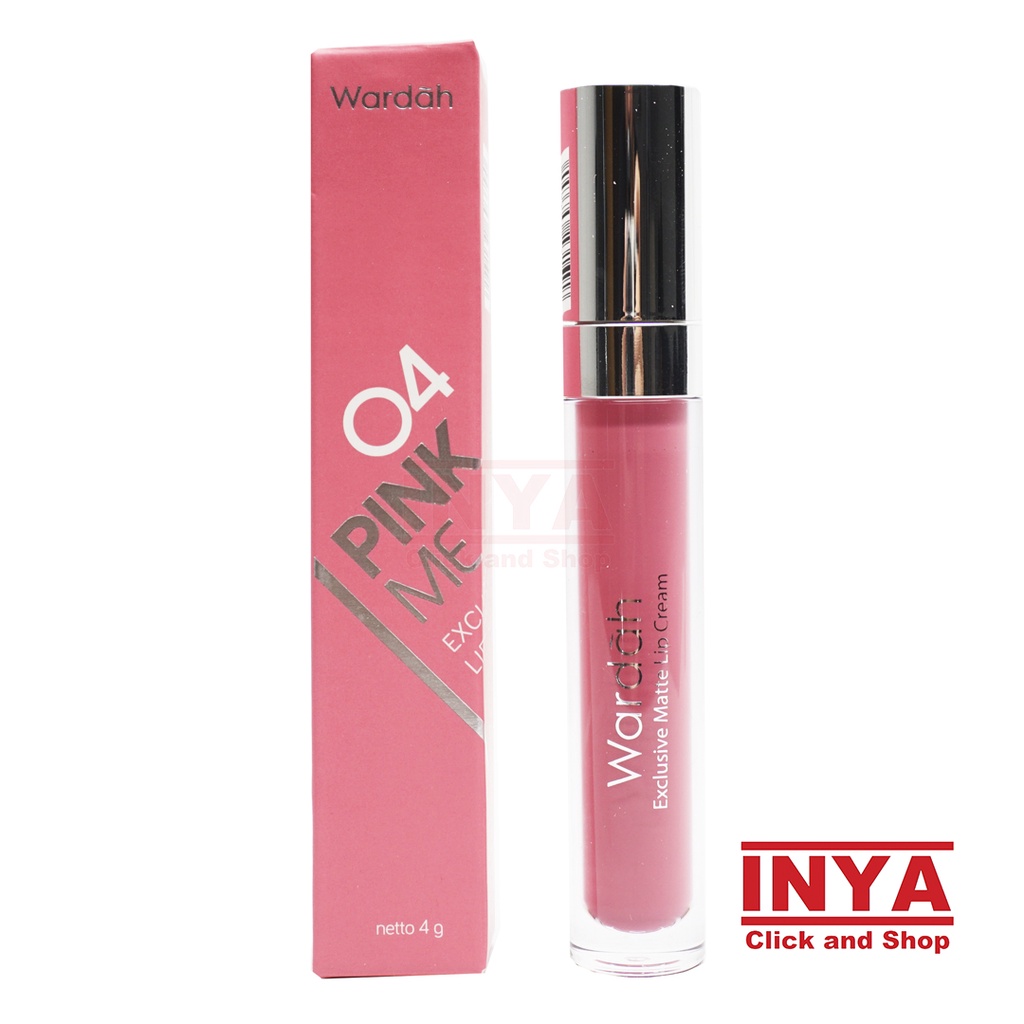 WARDAH EXCLUSIVE MATTE LIP CREAM 04 PINK ME 4gr