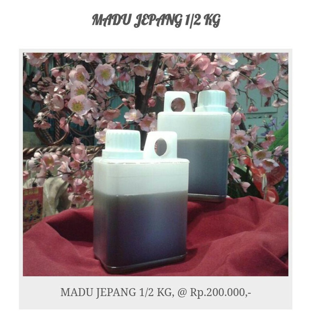 

Hot Sale!! Madu Jepang Sinshe Robert . Madu Murni