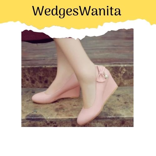 SEPATU WANITA WEDGES IMPORT / SEPATU PANSUS WANITA / SEPATU KERJA TERMURAH