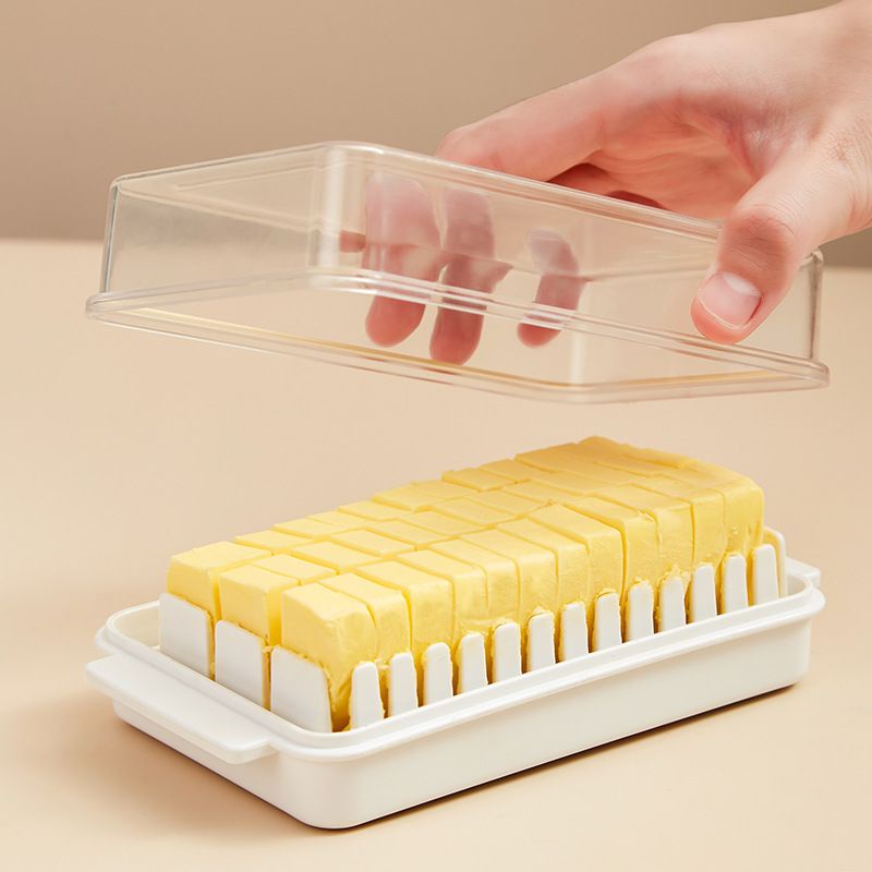 (BOW) Alat Pemotong Mentega / Kotak Penyimpanan Keju Anti Debu Butter Storage Box 13A07