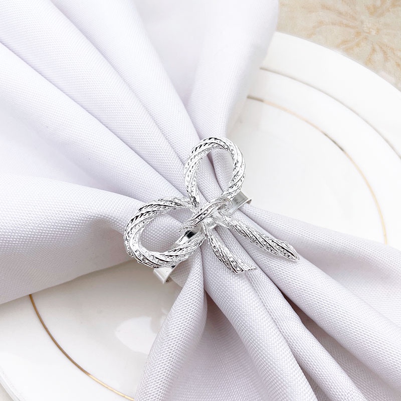 Cincin Serbet Bahan Alloy Warna Emas Silver Untuk Dekorasi Pesta Pernikahan