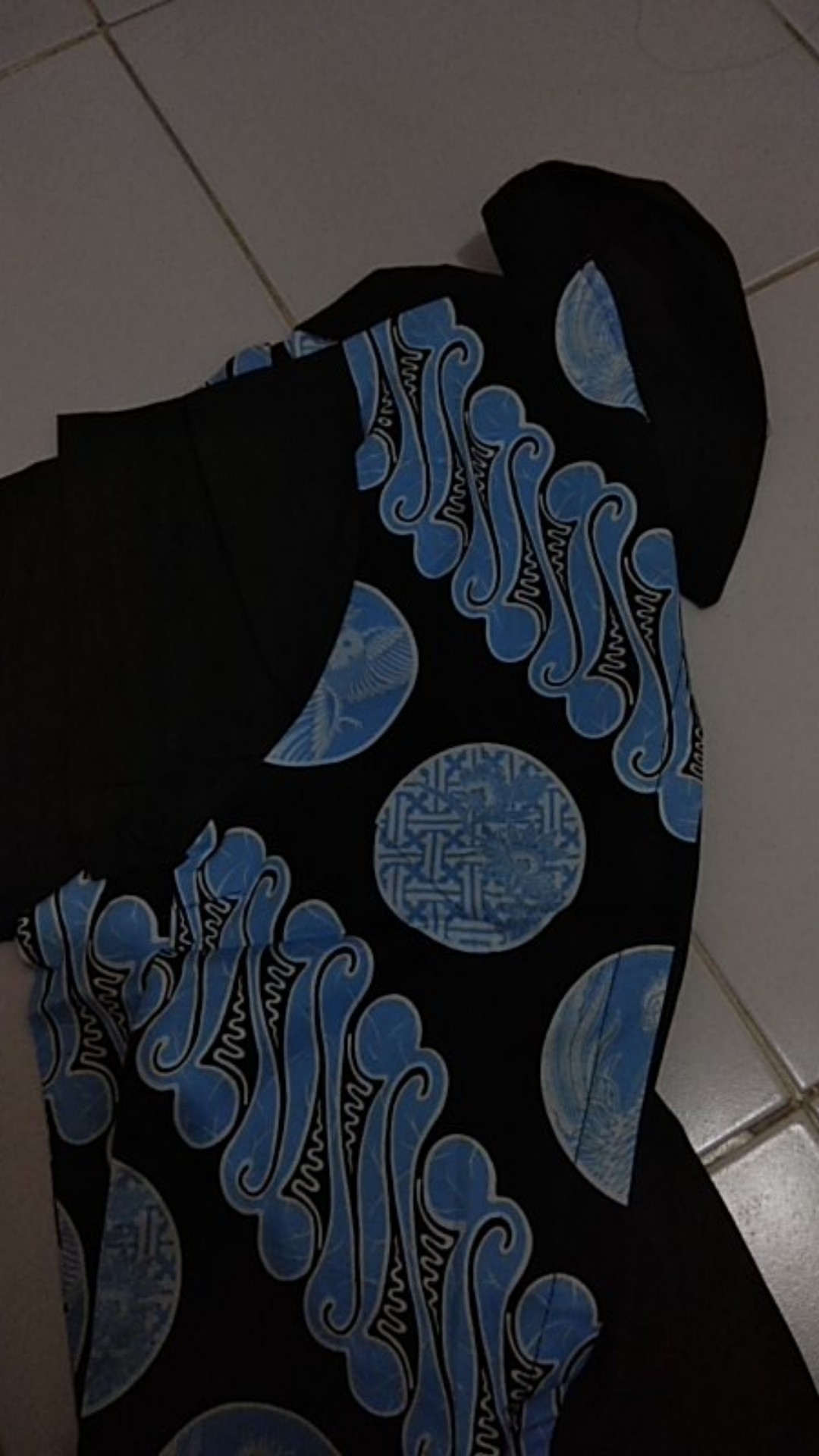 Po-33 Atasan Batik Wanita Katun Strecth Lengan Pendek U/ Kerja Kantoran Model Baru