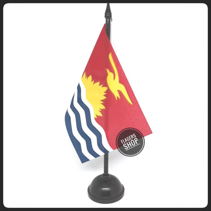 

Bendera Meja Kiribati + Tiang Kayu