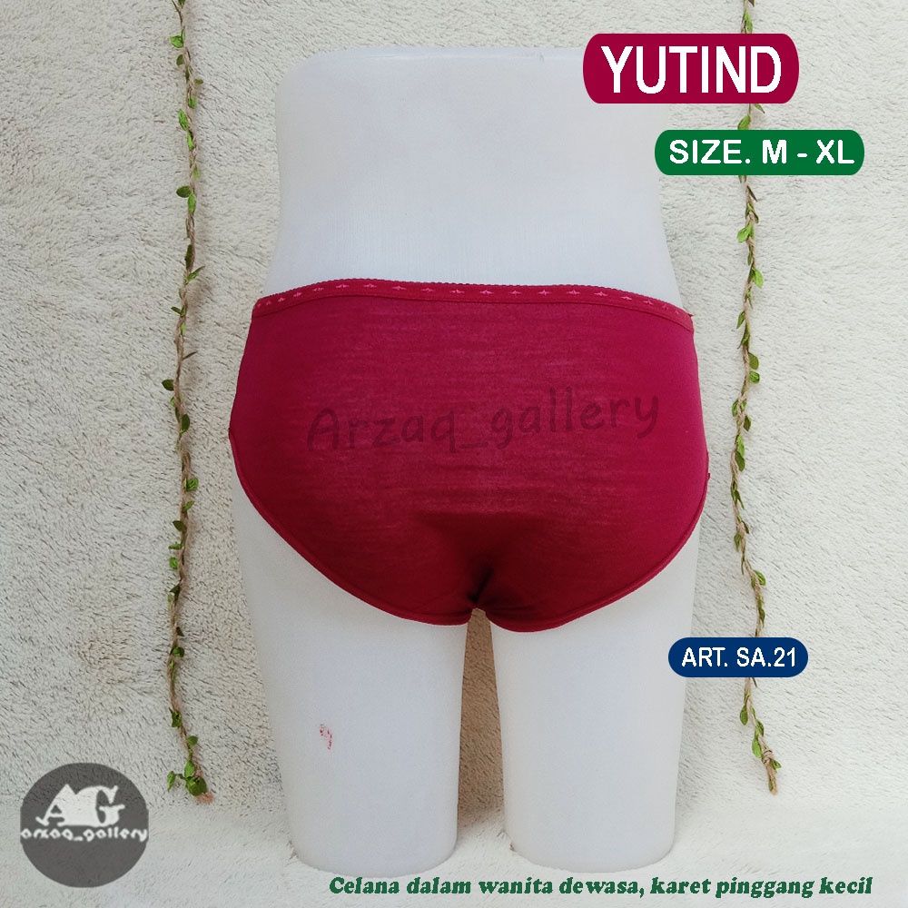 3pc --- CD Wanita Dewasa YUTIND SA 21 Seri Warna Gelap