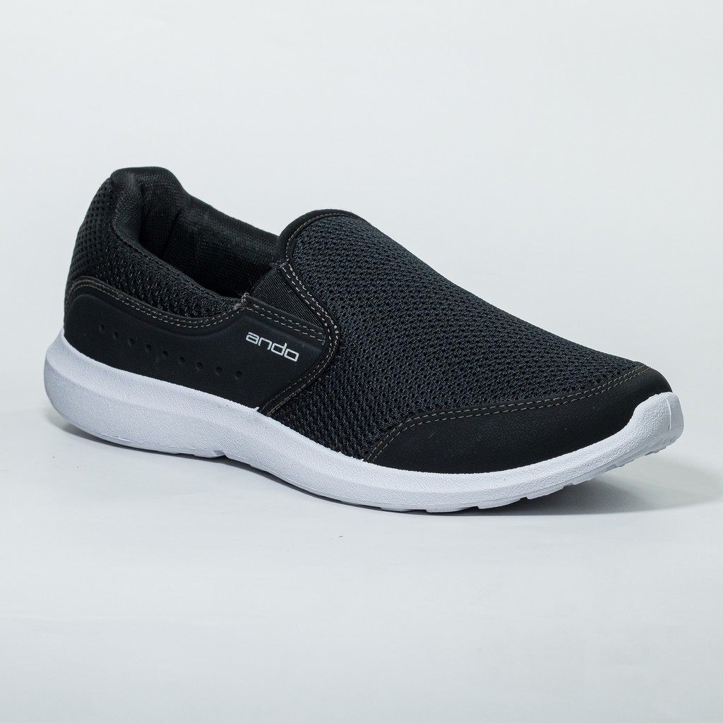 Ando Official Sepatu Arka Pria Dewasa -Hitam Putih | Shopee Indonesia