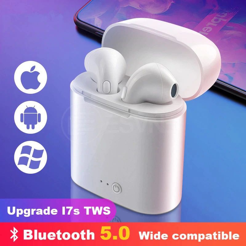 I7S i12 TWS Dual Headset Bluetooth Wireless Sport True Wireless Stereo Earphone