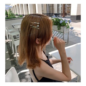 LRC Jepit Rambut Fashion Star Geometric Metal Hair Clip Set F65092