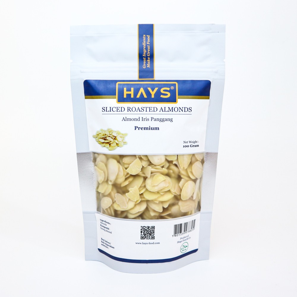 Almond Iris Panggang / Roasted Sliced Almond - HAYS