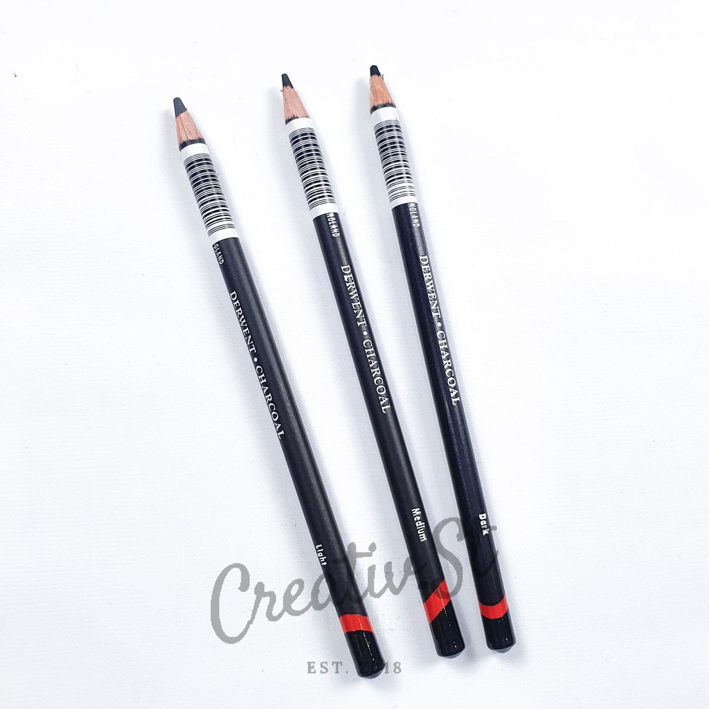 

mdn Derwent Charcoal Pencil Pensil Arang Sketsa Gambar
