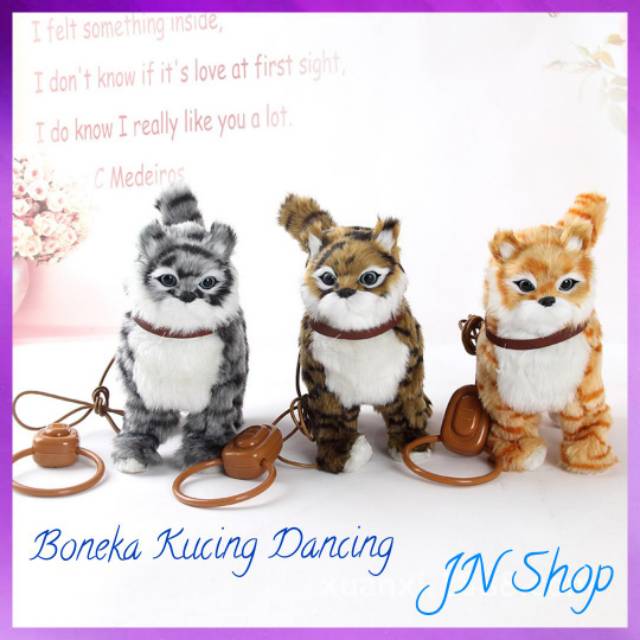 COD Boneka Mainan Kaktus Joget Menari Dancing Toy Talk Talking Rekam Suara Bicara - Kucing Berjalan