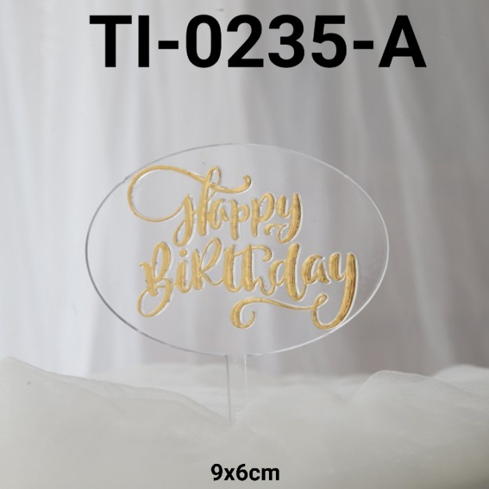 

GR-TI-0235 CAKE TOPPER TULISAN KUE TART HAPPY BIRTHDAY BENING GRATIS ONGKIR