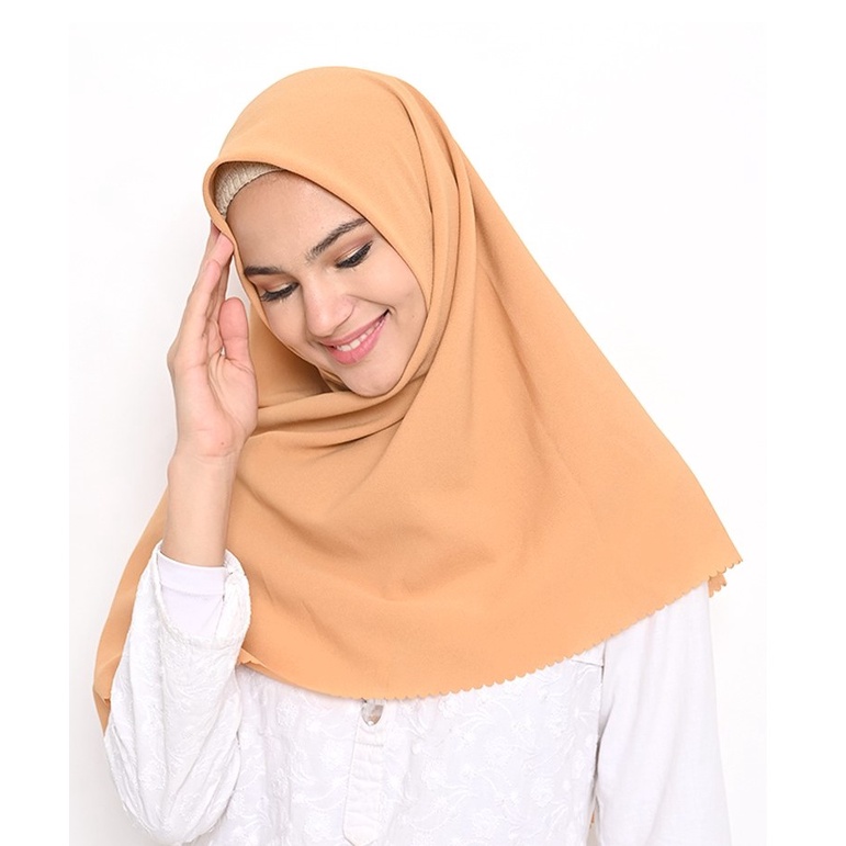 Hijab/jilbab Segi empat wolfis lasercut kecil / segi empat lasercut  wolfis / segi empat lasercut premium / segi empat laser / segi empat laser cut polos