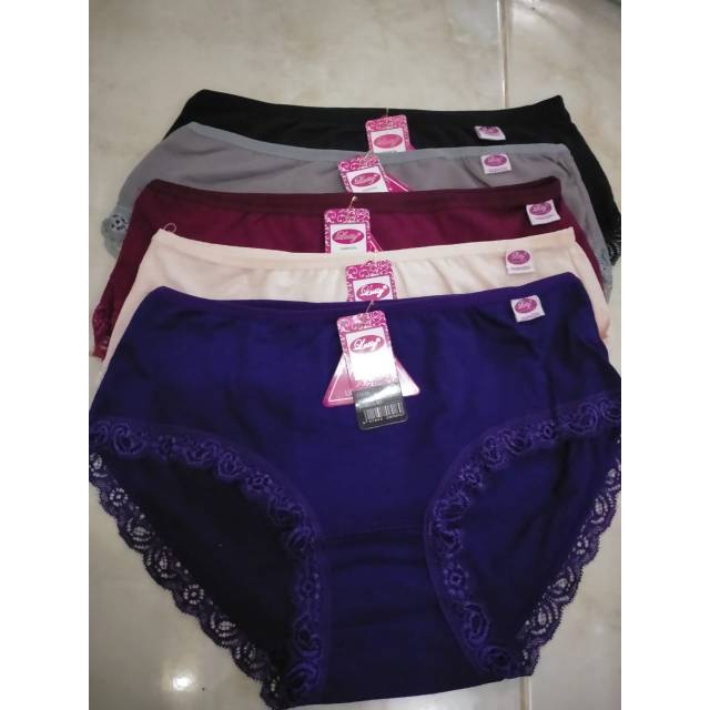 6 pcs Celana dalam lutty / CD renda lutty