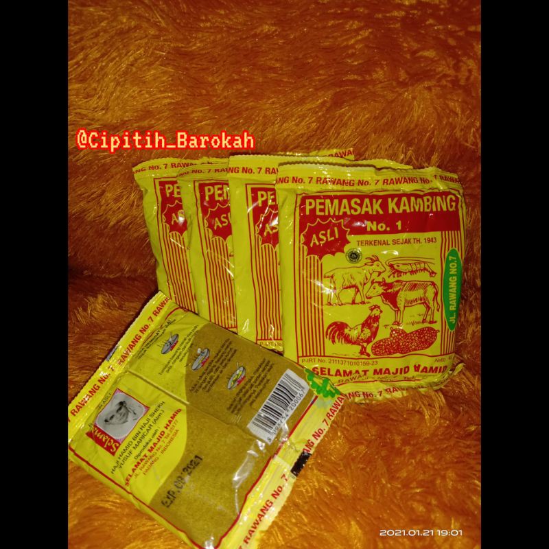 

Selamat Pemasak kambing 1kg 20pcs
