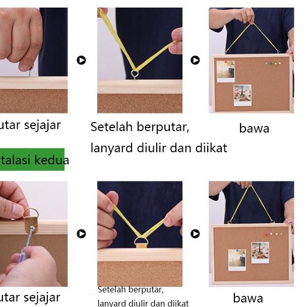 

Sudah READY.. Dekorasi rumah cork message board notice board frame information board background board mural memo board