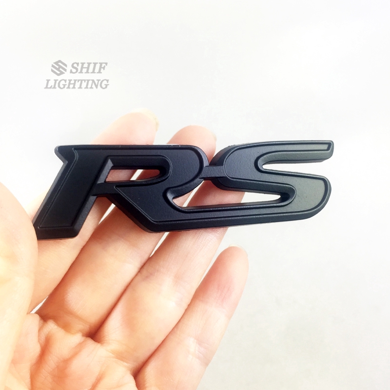 1 x  Metal RS Logo Car Auto Rear Trunk Side Emblem Badge Sticker Decal Replacement For Honda