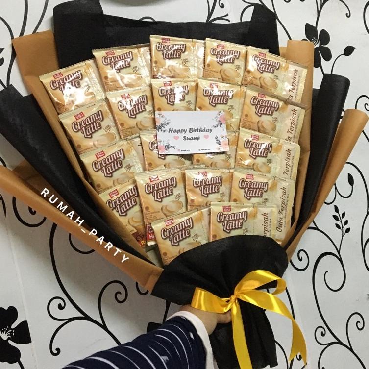 

6.6 HARGA GROSIR Buket snack kopi isi 20pcs