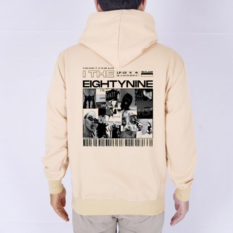 SWEATER HOODIE PRIA DISTRO CREAM ORIGINAL PREMIUM EIGHTY NINE TERLARIS