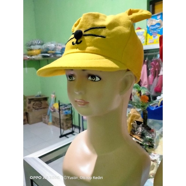 Topi bayi 3D motif kucing / Topi anak lucu usia 3-24 bulan