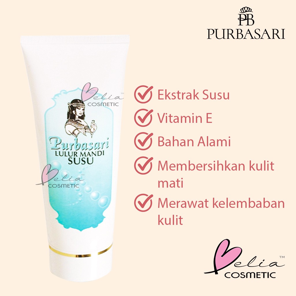 ❤ BELIA ❤  Purbasari Lulur Mandi Susu 200gr (✔️BPOM)