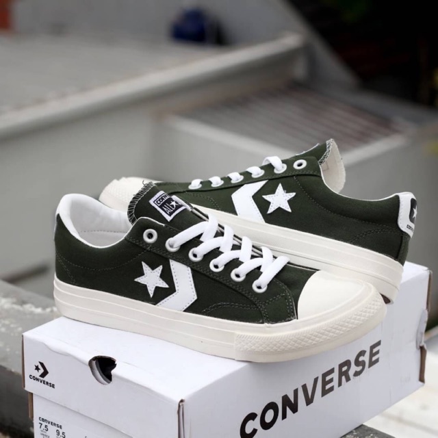 SEPATU CONVERSE ONE STAR PLAYER GREEN PREMIUM HIGH QUALITY