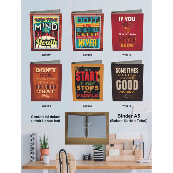 

Binder A5 / Binder Note A5 / Typography / Set 2831