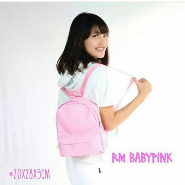 RANSEL MINI WANITA MURAH RANSEL POLOS PINK