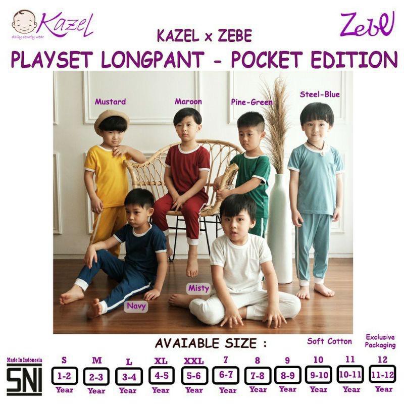 ZEBE PLAYSET LONGPANTS POCKET UNISEX EDITION 6-11THN