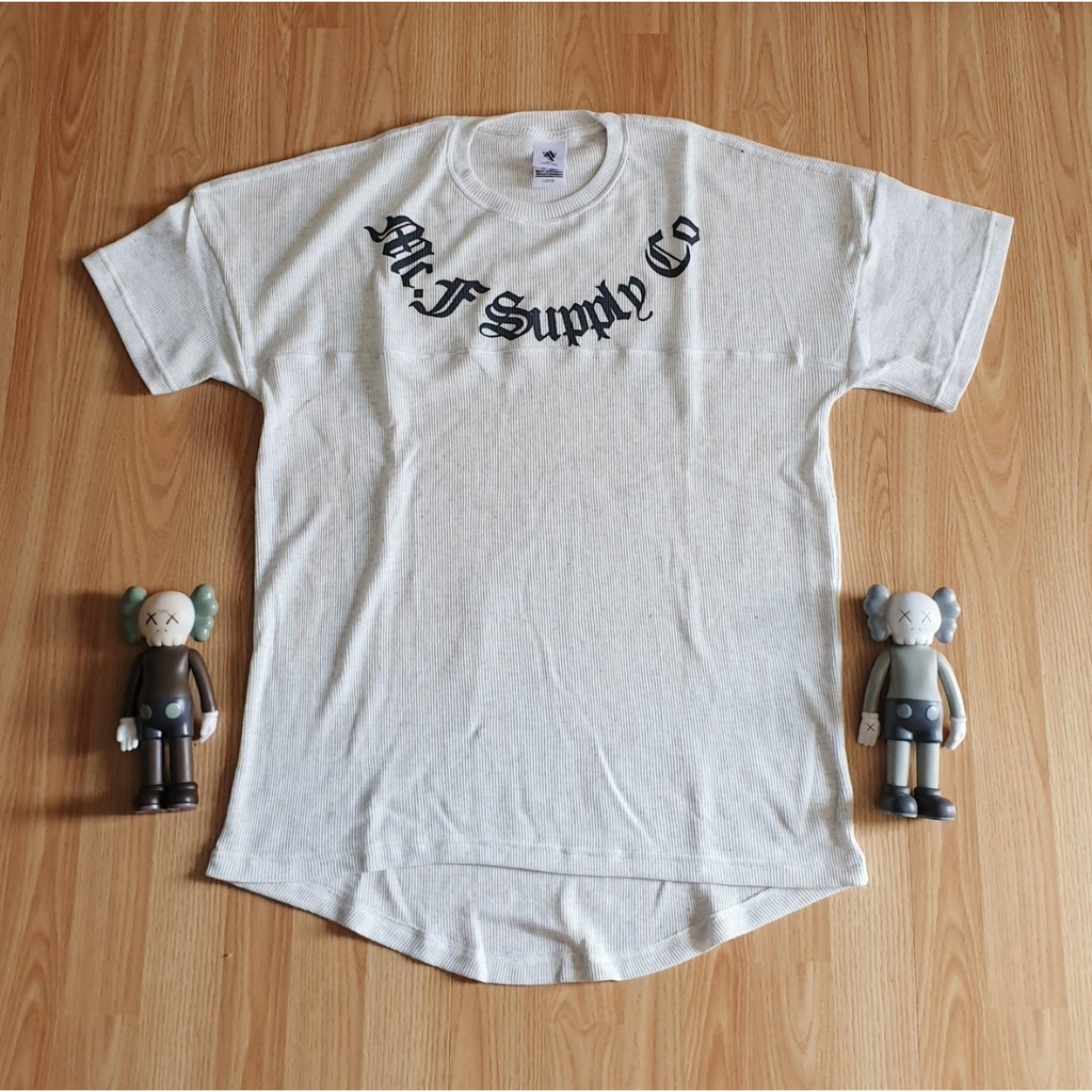 KAOS MCF MC.F SUPPLY CO. BORDIR FONT TEXT MIDDLE ROUNDED PREMIUM