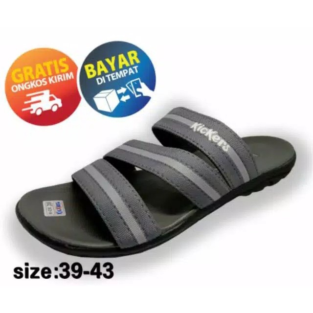 Sandal Kickers Slop Pria Berkualitas | Sandal Slide | Sandal Trendy | Sandal Pria Distro