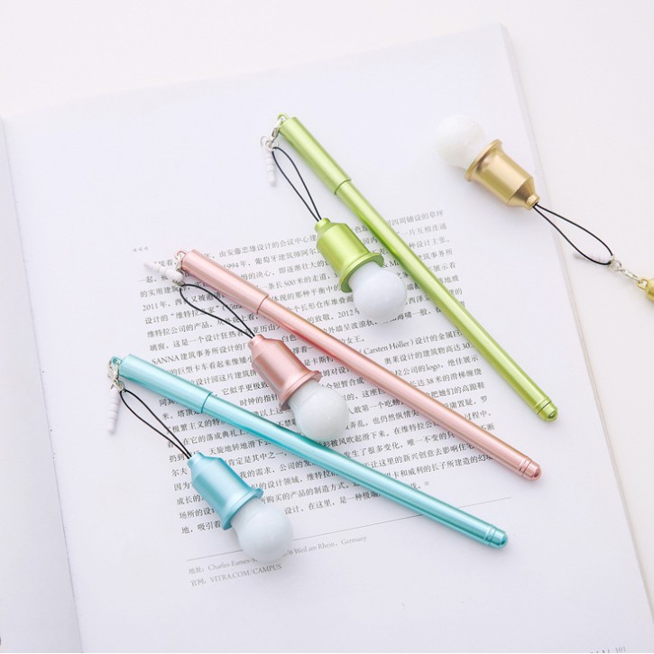Pulpen gel gantungan lampu led unik-1
