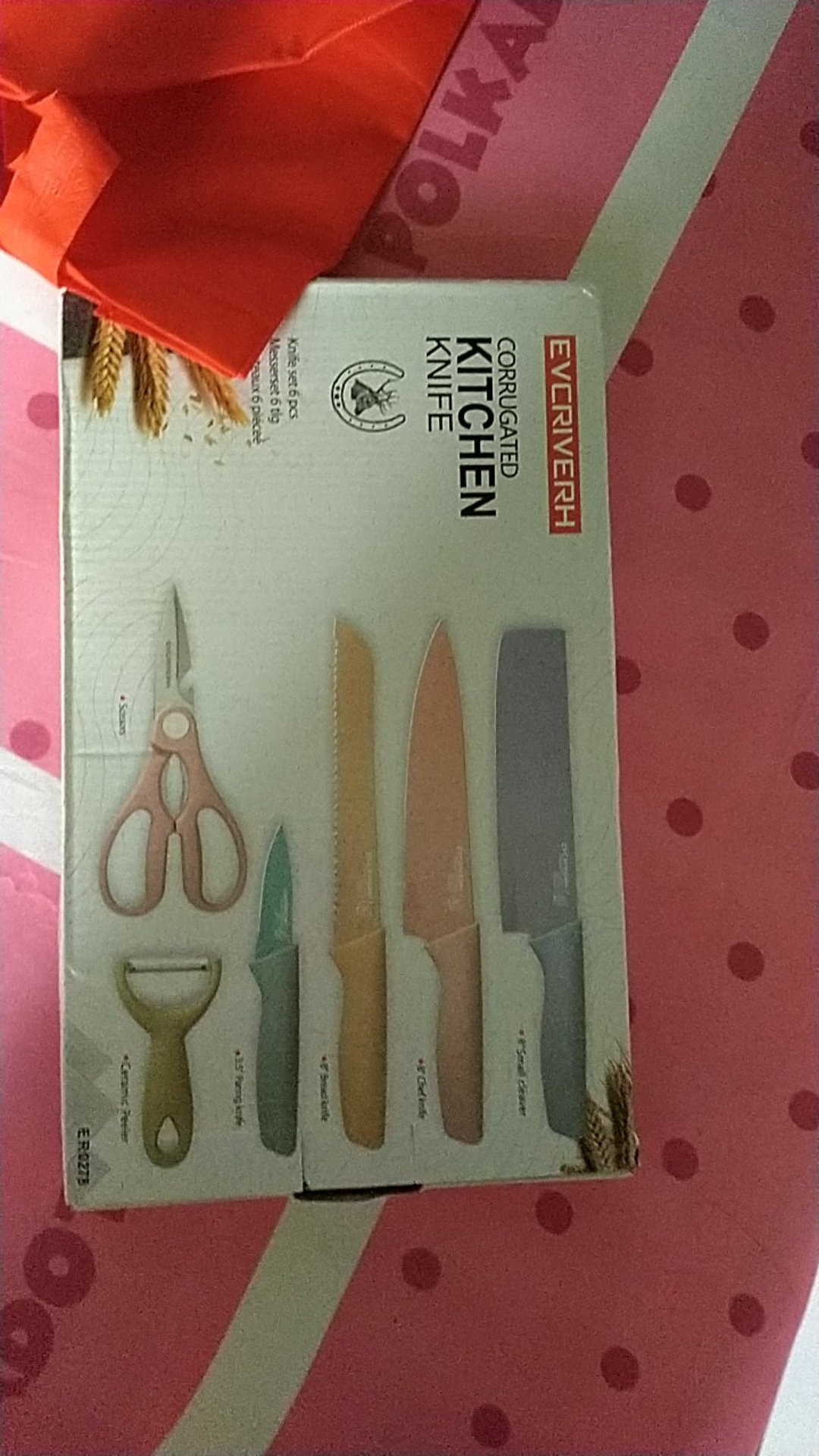 Pisau Set Keramik 5in1 / Pisau Jerami 6in1 Pisau Tajam Ceramic Batu Marvin Knife Set Pemotong Set