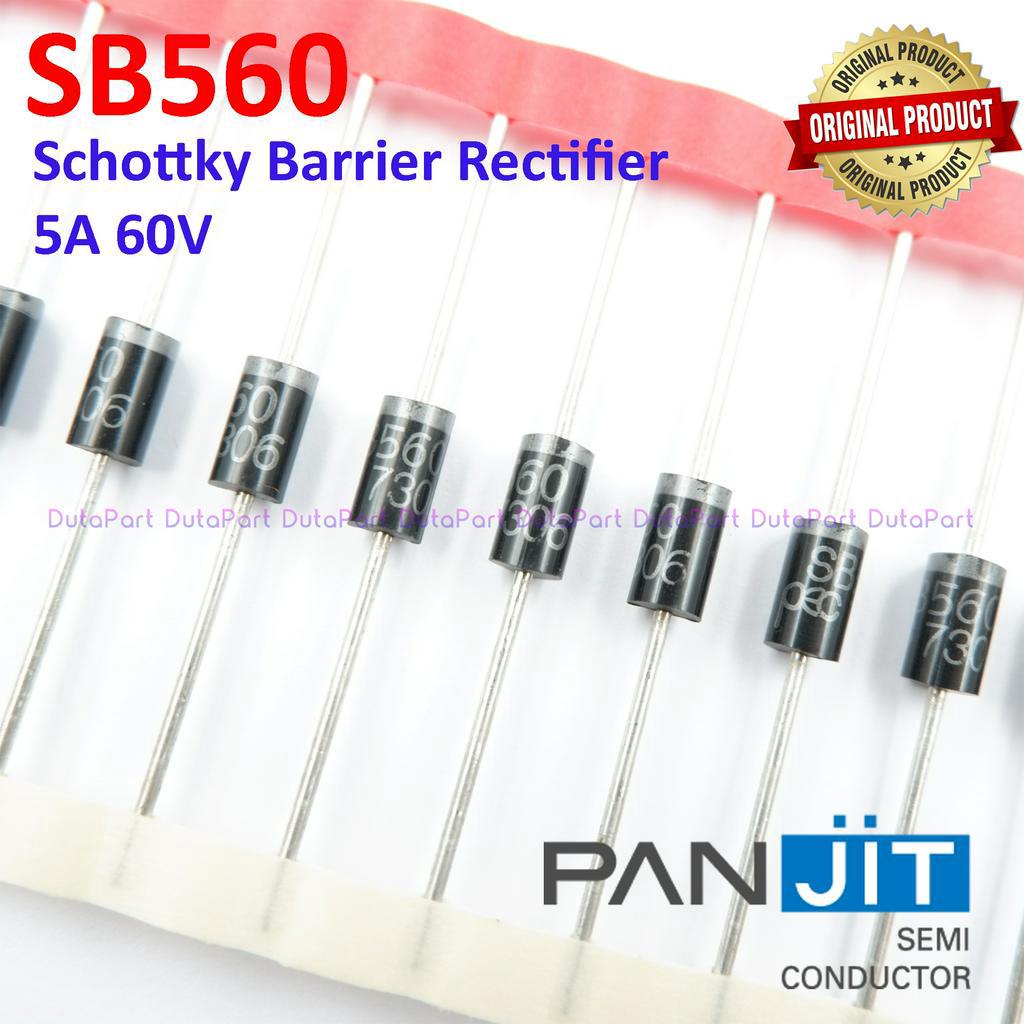 SB560 5A 60V ORIGINAL PANJIT Schottky Barrier Rectifier Dioda SB 560