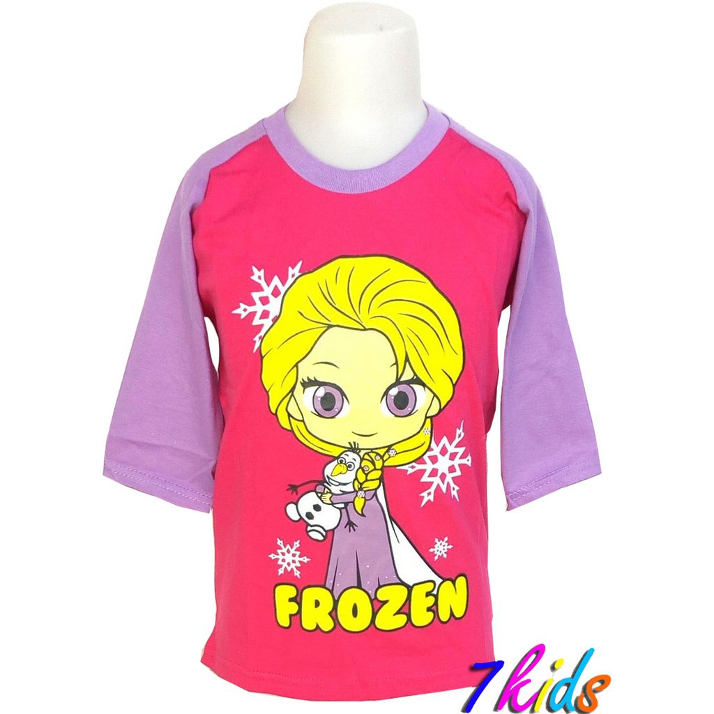 MANTROLL - Kaos Anak Karakter Kartun Frozen umur 3-8 tahun baju cewek