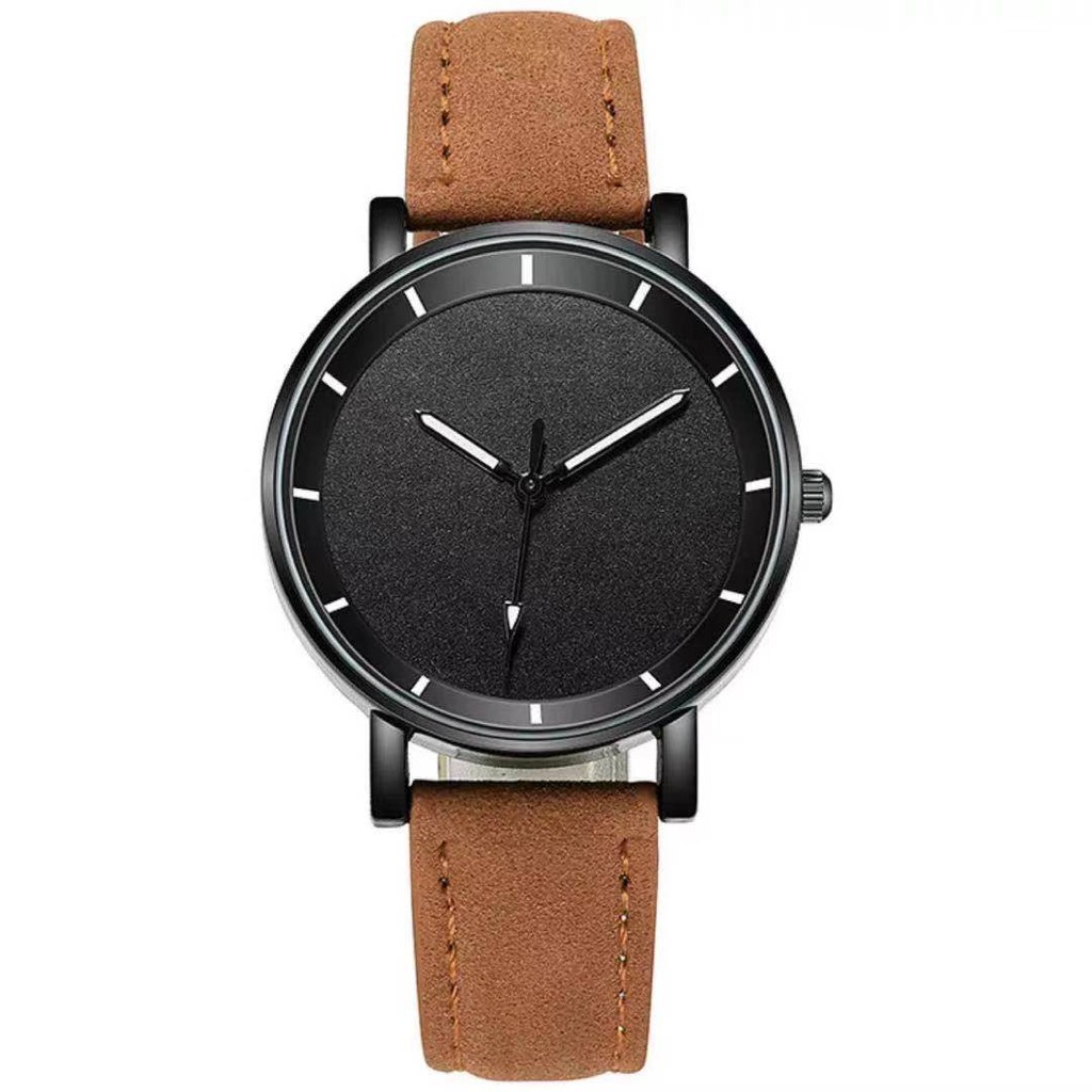 [Bayar Di Tempat] Jam Tangan Wanita Quartz Fashion Analog Strap Pu Leather Import