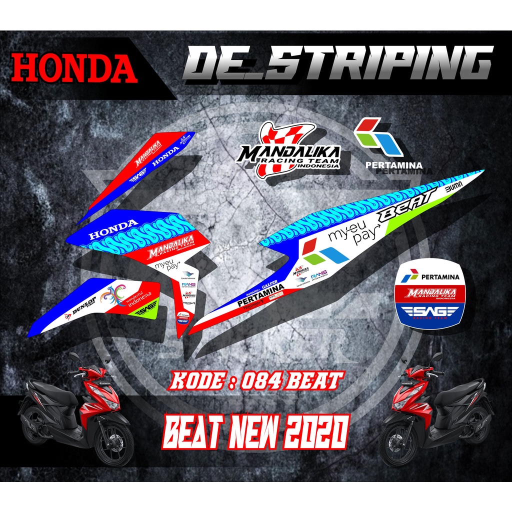 striping stiker beat new 2020 striping stiker mandalika beat mandalika