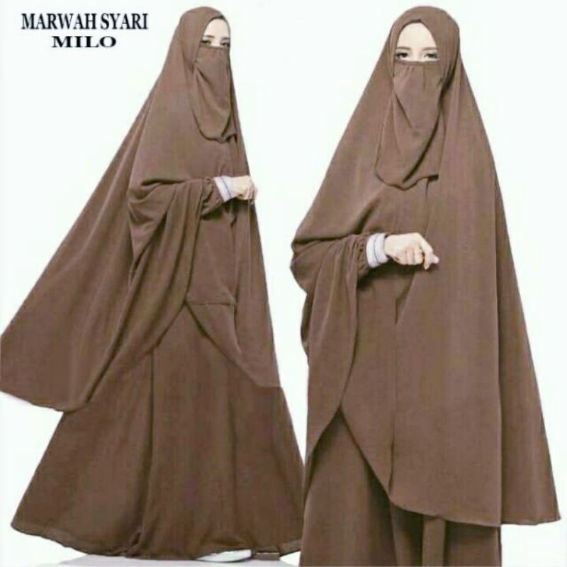 GAMIS MARWAH SYARI SET CADAR//GAMIS TERMURAH//GAMIS SET CADAR//GAMIS SYARI TERBARU-Millo