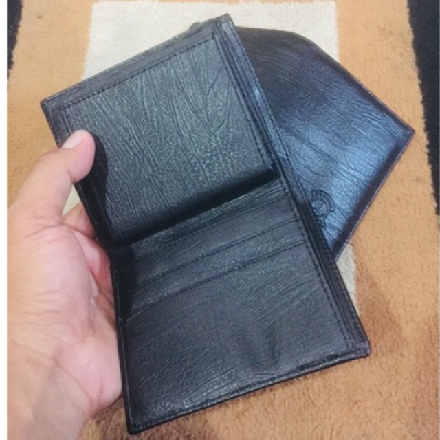 dompet lipat buku pria bahan kulit sintetis lokal Bona serat kayu #dompet #dompetlipat #dompetpria