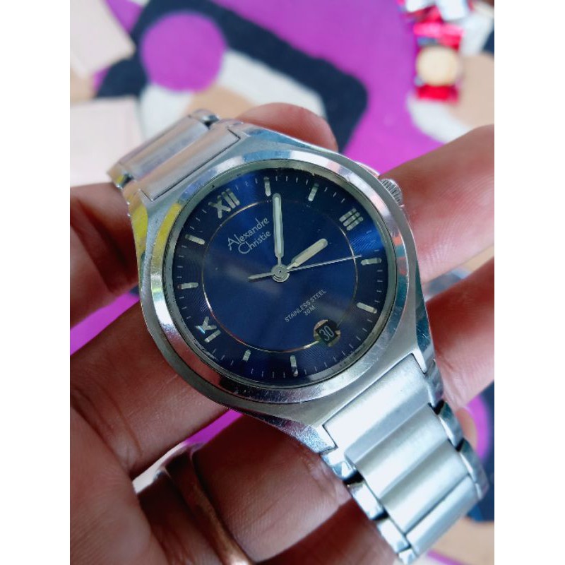 Jam Tangan Pria Alexandre Christie AC 8095MD Classic Original Second Preloved PL