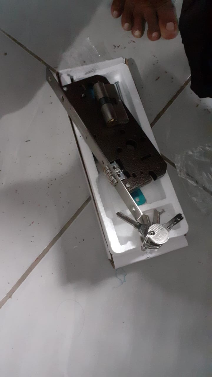 Paket Gagang Pintu Rumah 45 Cm Dan Body Kunci 1 Set Hemat Murah