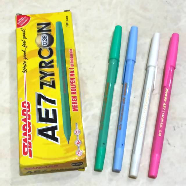 

Bolpen Standard Zyrcon mata pena O.38 mm