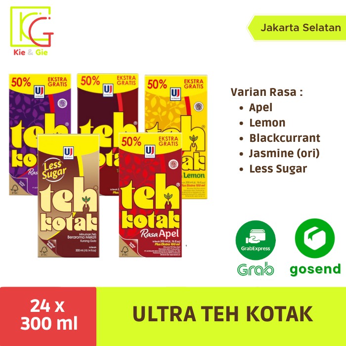 

Ultra Teh kotak 200ml + 100ml (khusus kurir instan/ sameday)