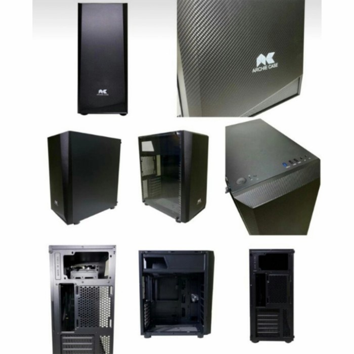 CASING PC KOMPUTER GAMING ARCHIE MD MID TOWER ATX B07 / B 07 CASE TAMPERED GLASS