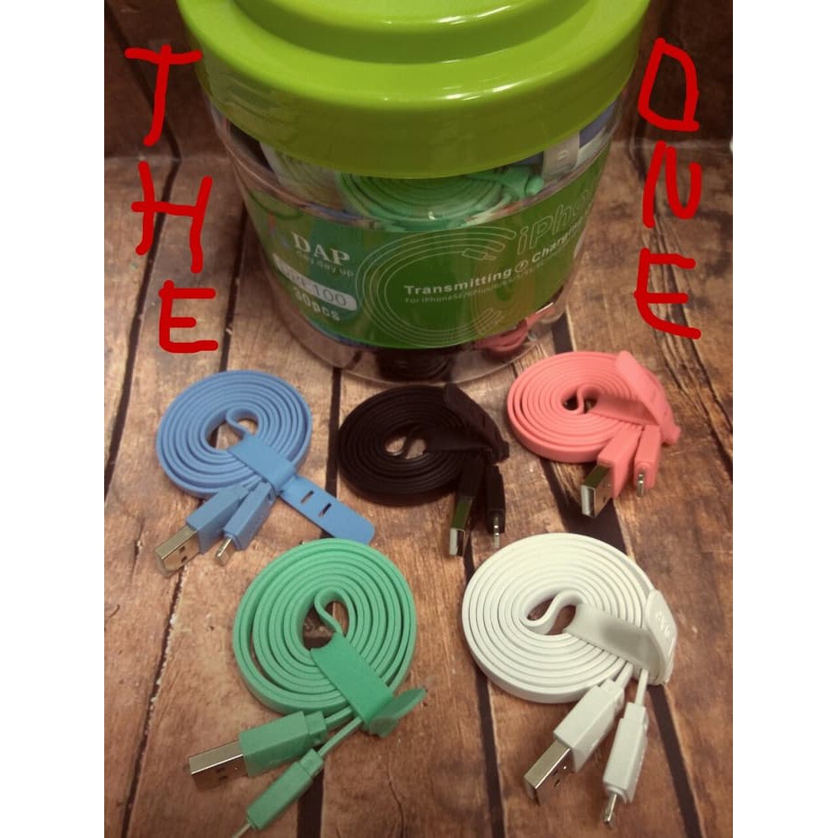 Kabel Lightning Dap Vivan | Dpl100 | Kabel Data Iphone 100Cm |1 Toples