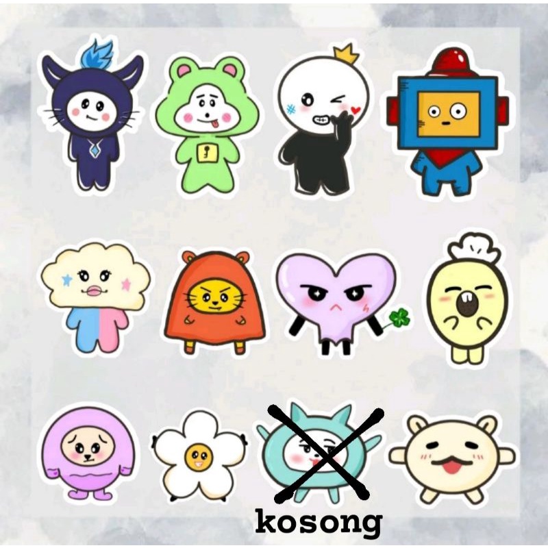 

Sticker TREASURE Truz Character (11 pcs) | Sticker Vinyl Anti Air