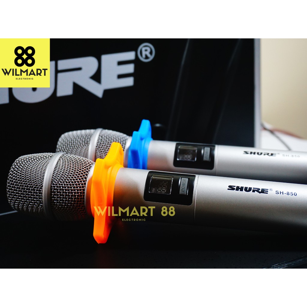 Mic Wireless Shure SH850 - UHF | Microhpone Genggam | Receiver SH 850