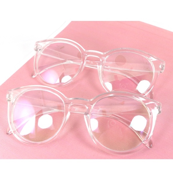 Frame Kacamata bulat Transparan